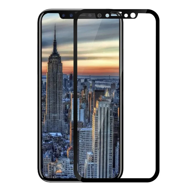 2 PCS 2.5D Curved Tempered Glass for iPhone X Full Cover Screen